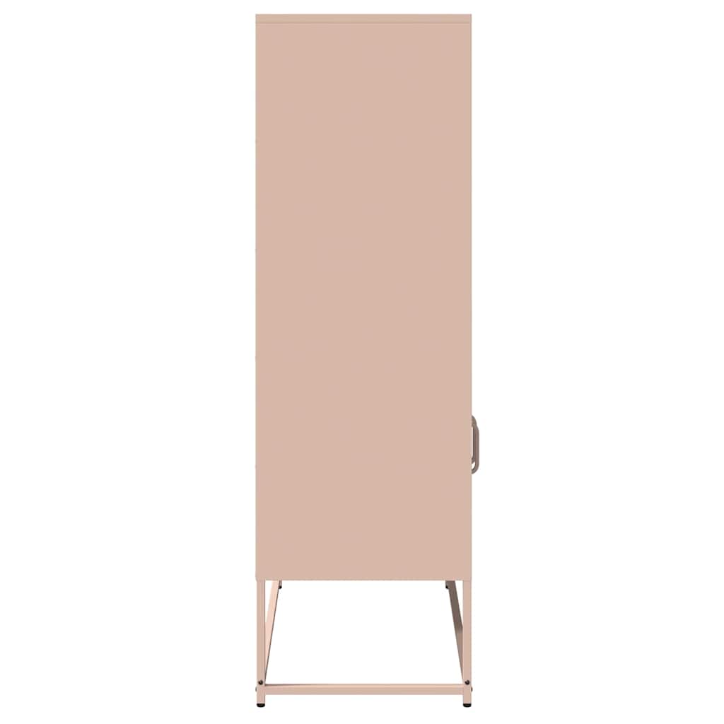 Credenza Rosa 68x39x123 cm in Acciaio - homemem39
