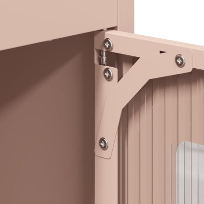 Credenza Rosa 68x39x123 cm in Acciaio - homemem39