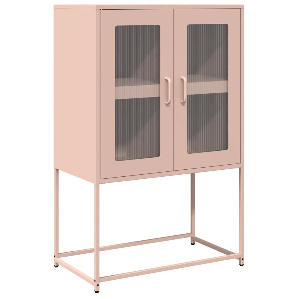 Credenza Rosa 68x39x107 cm in Acciaio - homemem39