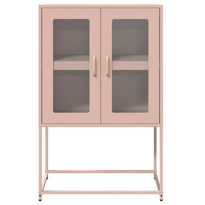 Credenza Rosa 68x39x107 cm in Acciaio - homemem39