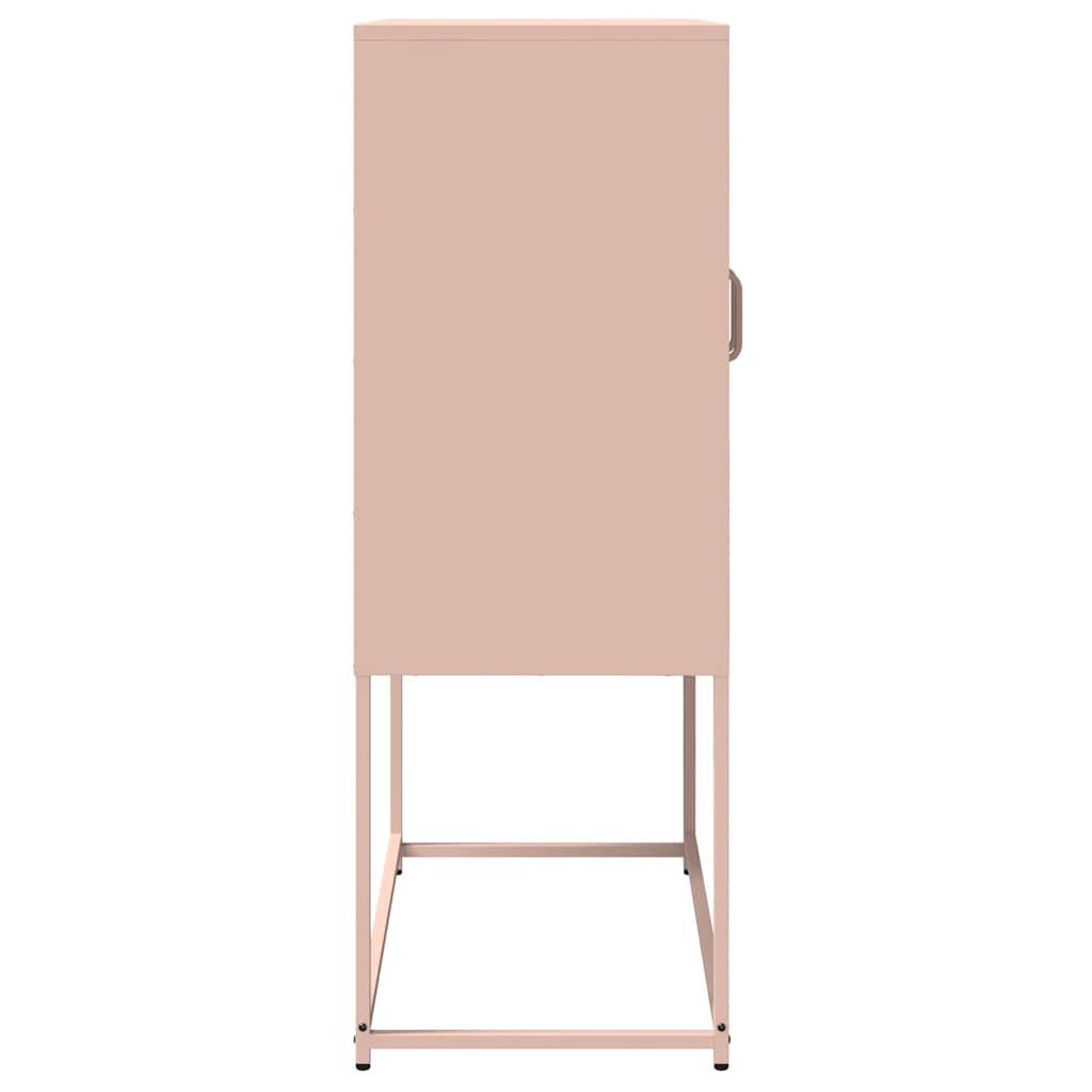 Credenza Rosa 68x39x107 cm in Acciaio - homemem39