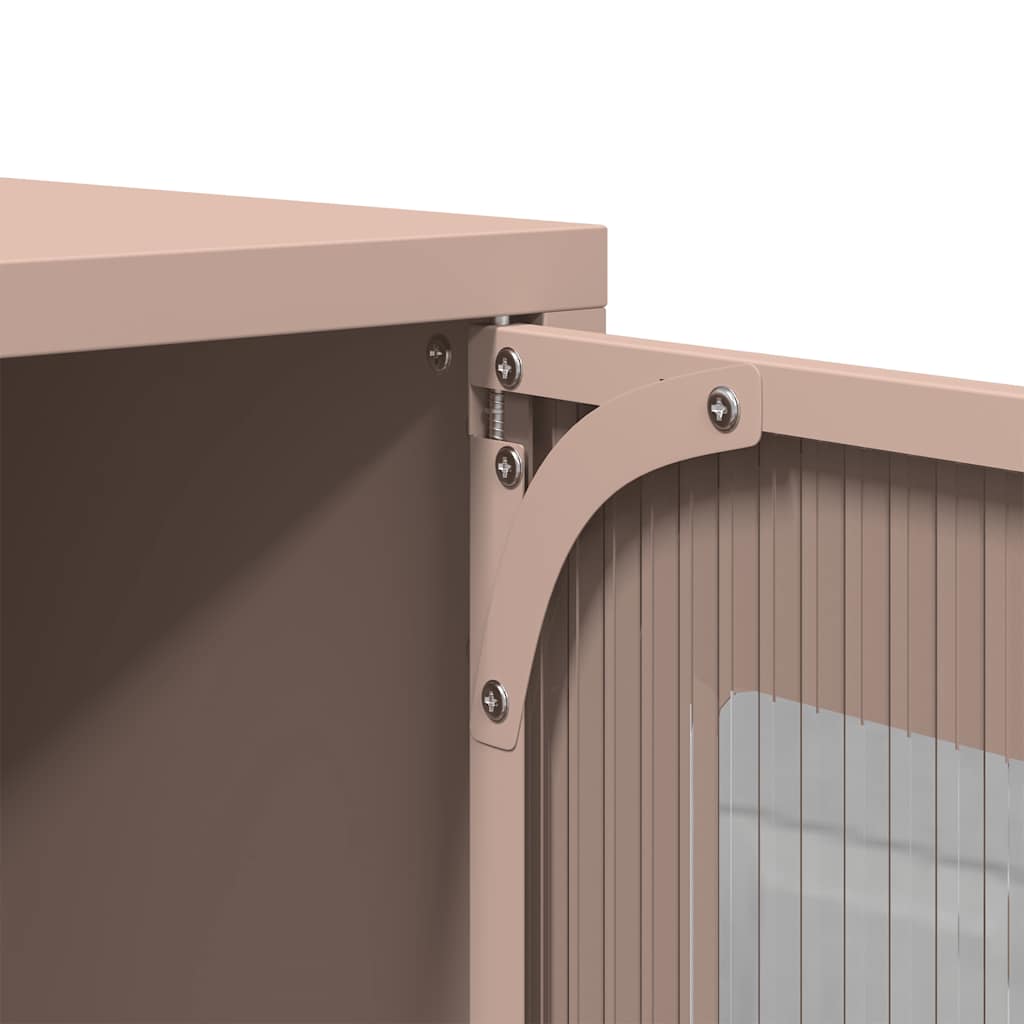 Credenza Rosa 68x39x107 cm in Acciaio - homemem39