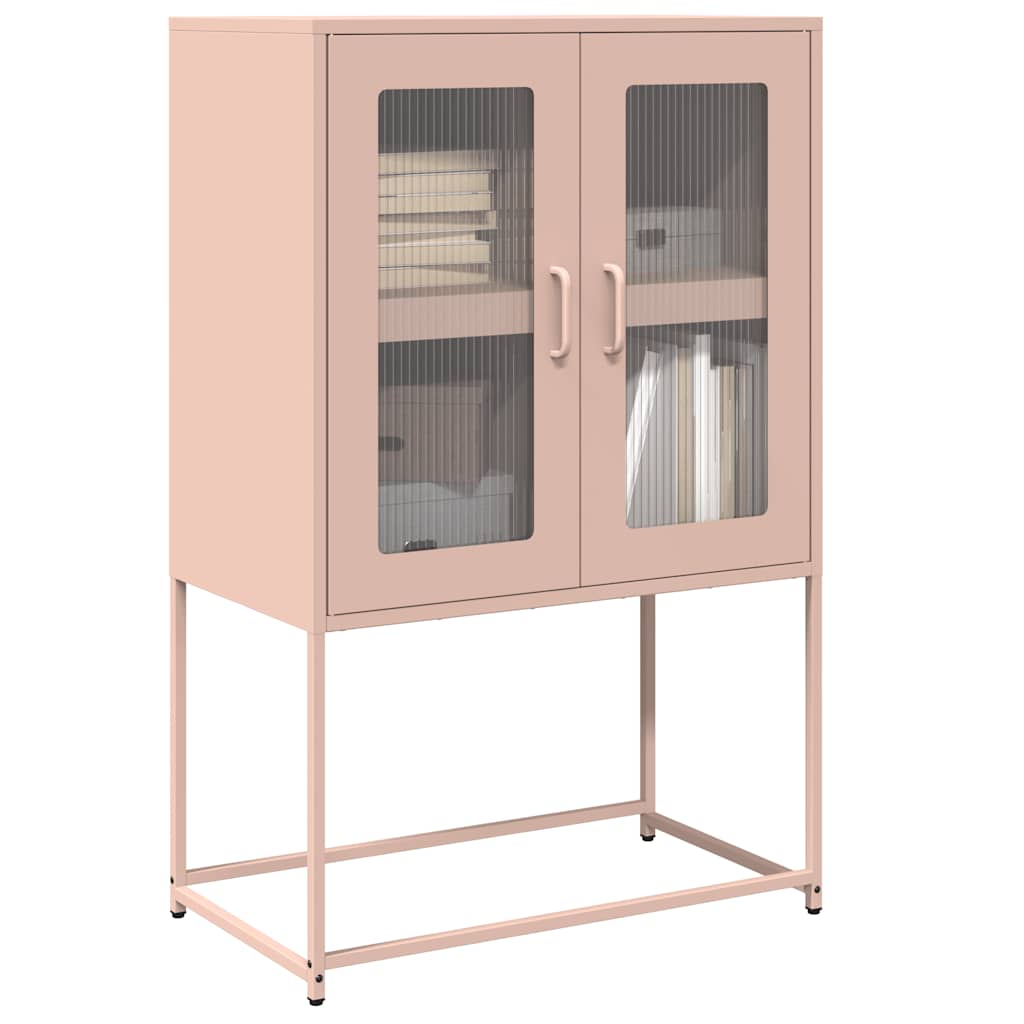 Credenza Rosa 68x39x107 cm in Acciaio - homemem39