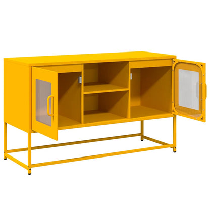 Mobile TV Giallo Senape 100,5x39x60,5 cm in Acciaio - homemem39
