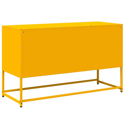 Mobile TV Giallo Senape 100,5x39x60,5 cm in Acciaio - homemem39
