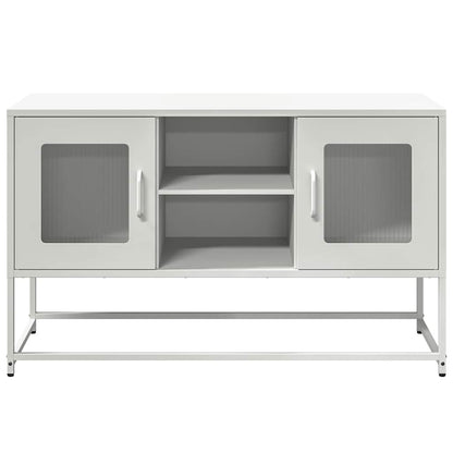 Mobile TV Bianco 100,5x39x60,5 cm in Acciaio - homemem39