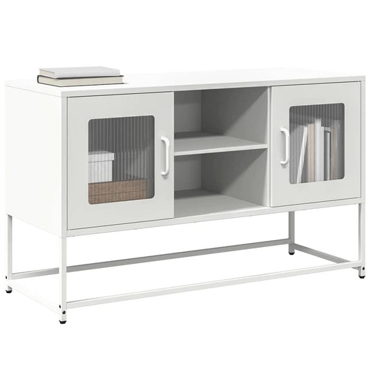 Mobile TV Bianco 100,5x39x60,5 cm in Acciaio | homemem39