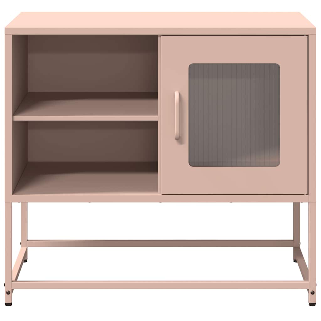 Mobile TV Rosa 68x39x60,5 cm in Acciaio - homemem39