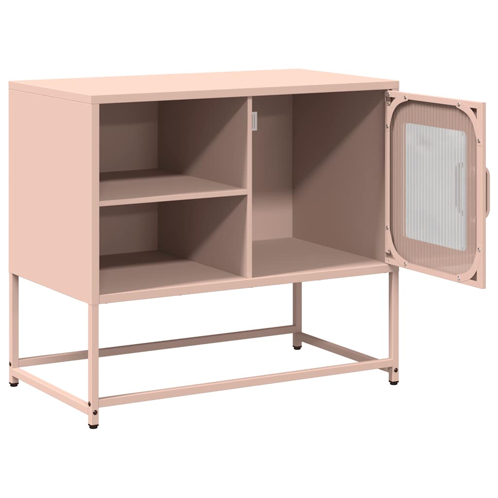 Mobile TV Rosa 68x39x60,5 cm in Acciaio - homemem39