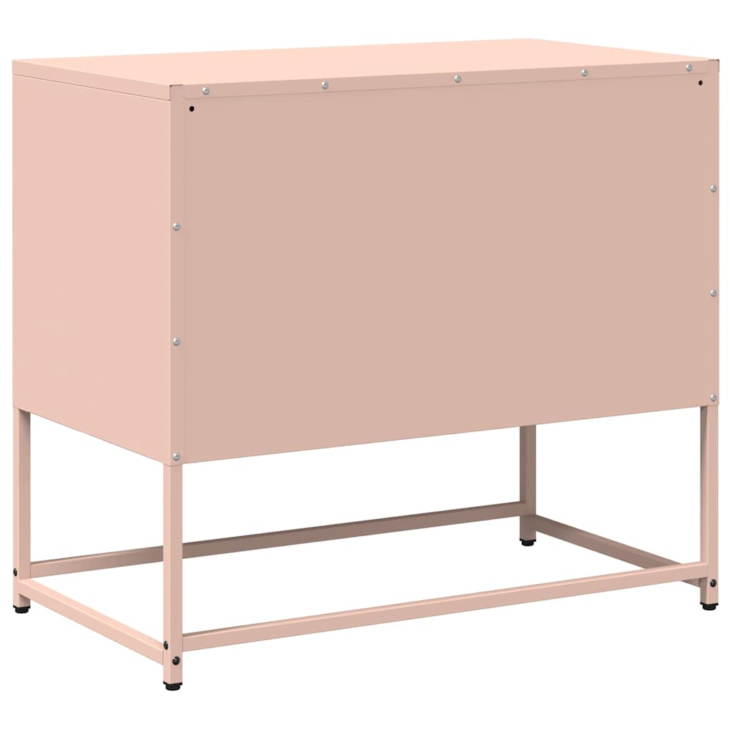 Mobile TV Rosa 68x39x60,5 cm in Acciaio - homemem39