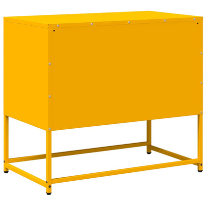Mobile TV Giallo Senape 68x39x60,5 cm in Acciaio - homemem39