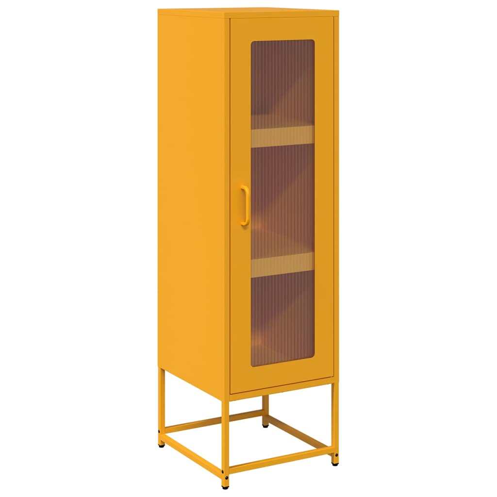 Credenza Giallo Senape 36x39x123 Acciaio Laminato Freddo - homemem39