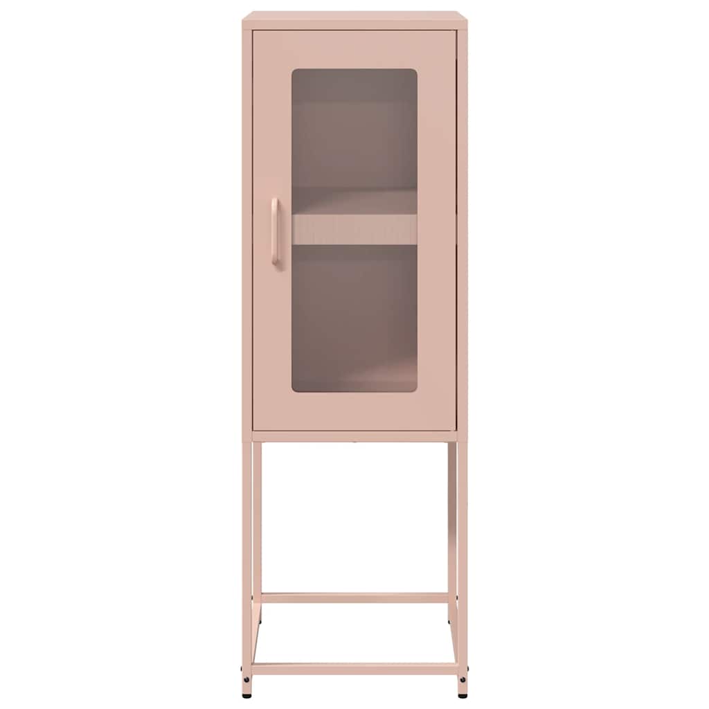 Credenza Rosa 36x39x107 cm in Acciaio Laminato a Freddo - homemem39