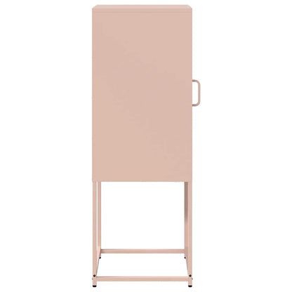 Credenza Rosa 36x39x107 cm in Acciaio Laminato a Freddo - homemem39