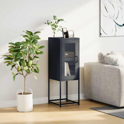 Credenza Antracite 36x39x107 cm in Acciaio Laminato a Freddo - homemem39