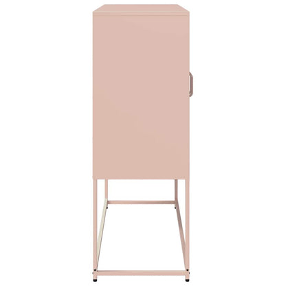 Credenza Rosa 100,5x39x107 cm in Acciaio Laminato a Freddo - homemem39