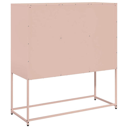 Credenza Rosa 100,5x39x107 cm in Acciaio Laminato a Freddo - homemem39