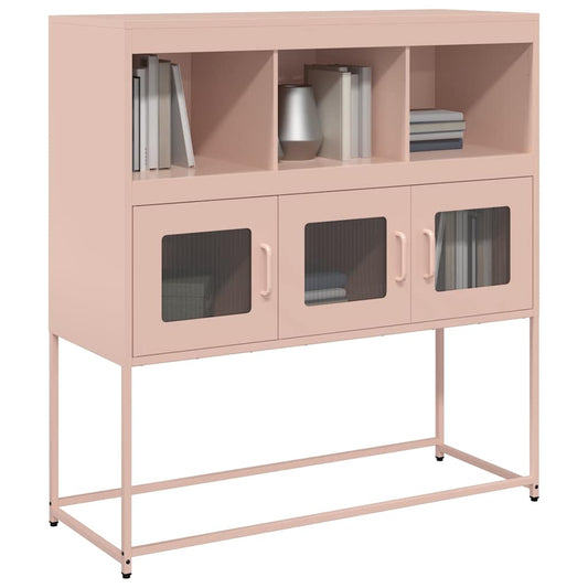 Credenza Rosa 100,5x39x107 cm in Acciaio Laminato a Freddo - homemem39