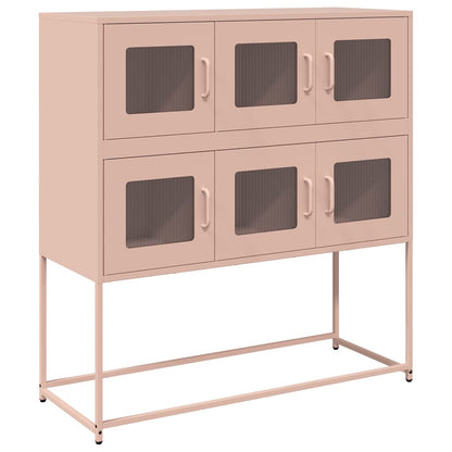 Credenza Rosa 100,5x39x107 cm in Acciaio Laminato a Freddo - homemem39