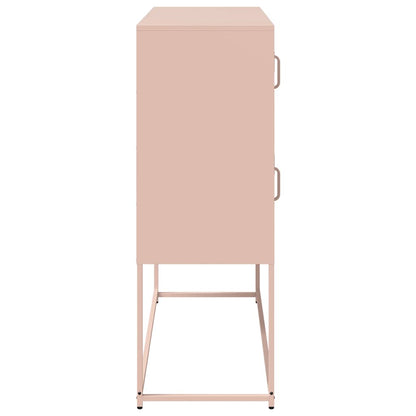 Credenza Rosa 100,5x39x107 cm in Acciaio Laminato a Freddo - homemem39