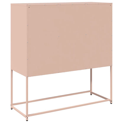 Credenza Rosa 100,5x39x107 cm in Acciaio Laminato a Freddo - homemem39