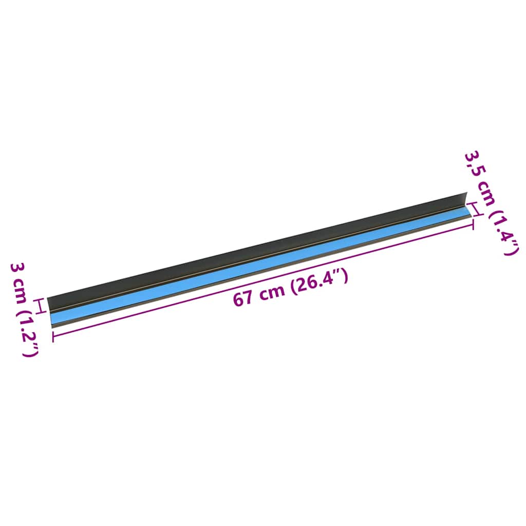 Paragradini 30 pcs Champagne 67 x 3.5 x 3 cm Alluminio