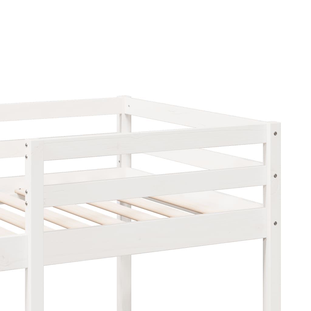Giroletto Soppalco senza Materasso Bianco 80x200cm Legno Pino