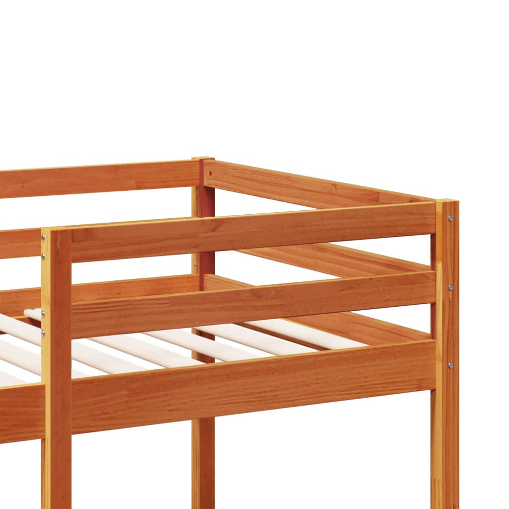Giroletto Soppalco senza Materasso Marrone Cera 80x200cm Pino | homemem39