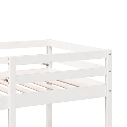Giroletto Soppalco con Scrivania e Sedie Bianco 75x190cm Pino | homemem39