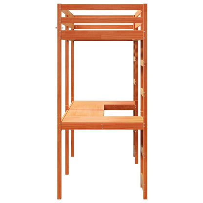 Giroletto Soppalco senza Materasso Marrone Cera 75x190cm Pino