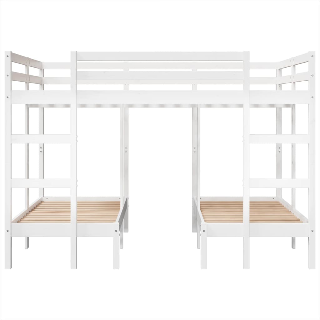 Giroletto Castello Triplo Bianco 140x200/70x140cm Massello Pino | homemem39