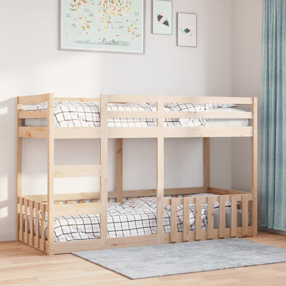 Letto a Castello 90x190 cm in Legno Massello di Pino | homemem39