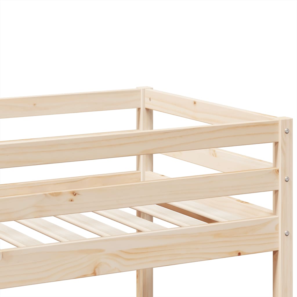 Letto a Castello 90x190 cm in Legno Massello di Pino | homemem39