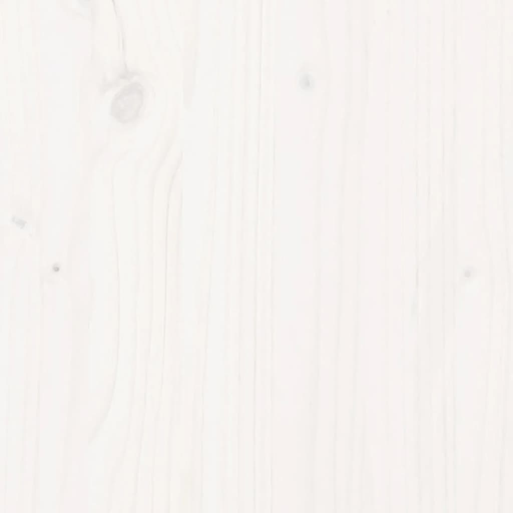 Letto a Castello Bianco 90x190 cm in Legno Massello di Pino | homemem39
