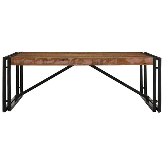 Tavolino Salotto Multicolore 100x100x35 cm Legno Recupero | homemem39