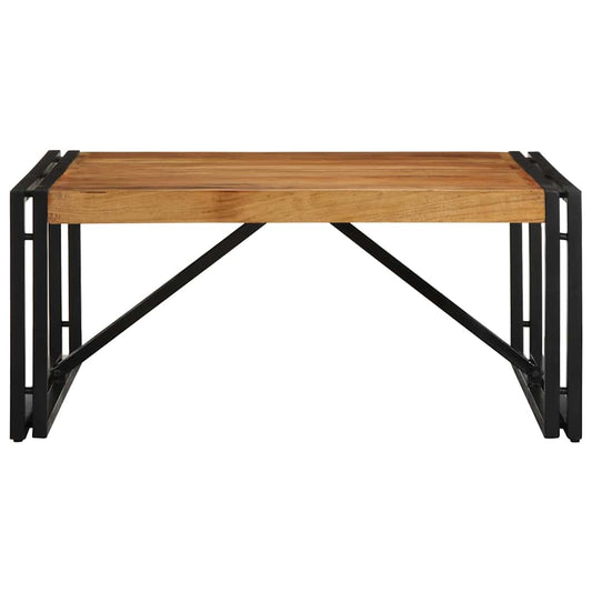 Tavolino Salotto 80x80x35 cm Legno Massello di Acacia | homemem39