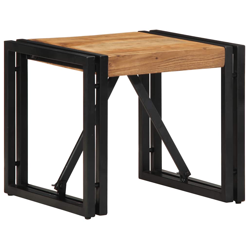 Tavolino da Salotto 40x40x35 cm in Legno Massello di Acacia | homemem39