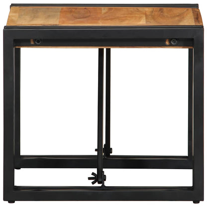 Tavolino da Salotto 40x40x35 cm in Legno Massello di Acacia | homemem39