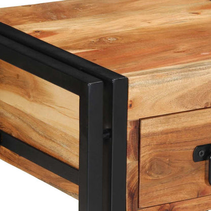Armadio da Notte 2 pcs 40 x 35 x 50 cm legno massello di acacia