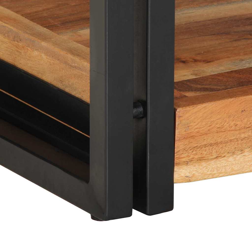 Armadio da Notte 2 pcs 40 x 35 x 50 cm legno massello di acacia