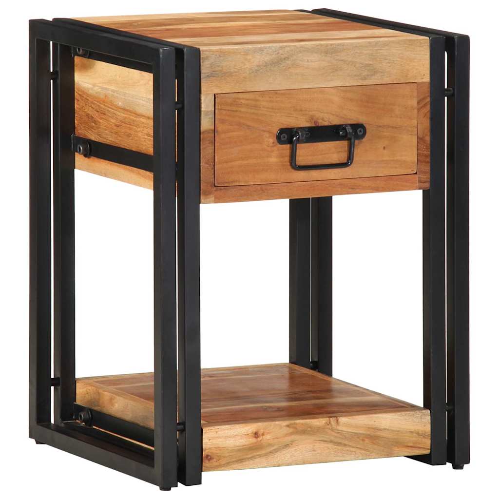 Armadio da Notte 2 pcs 40 x 35 x 50 cm legno massello di acacia