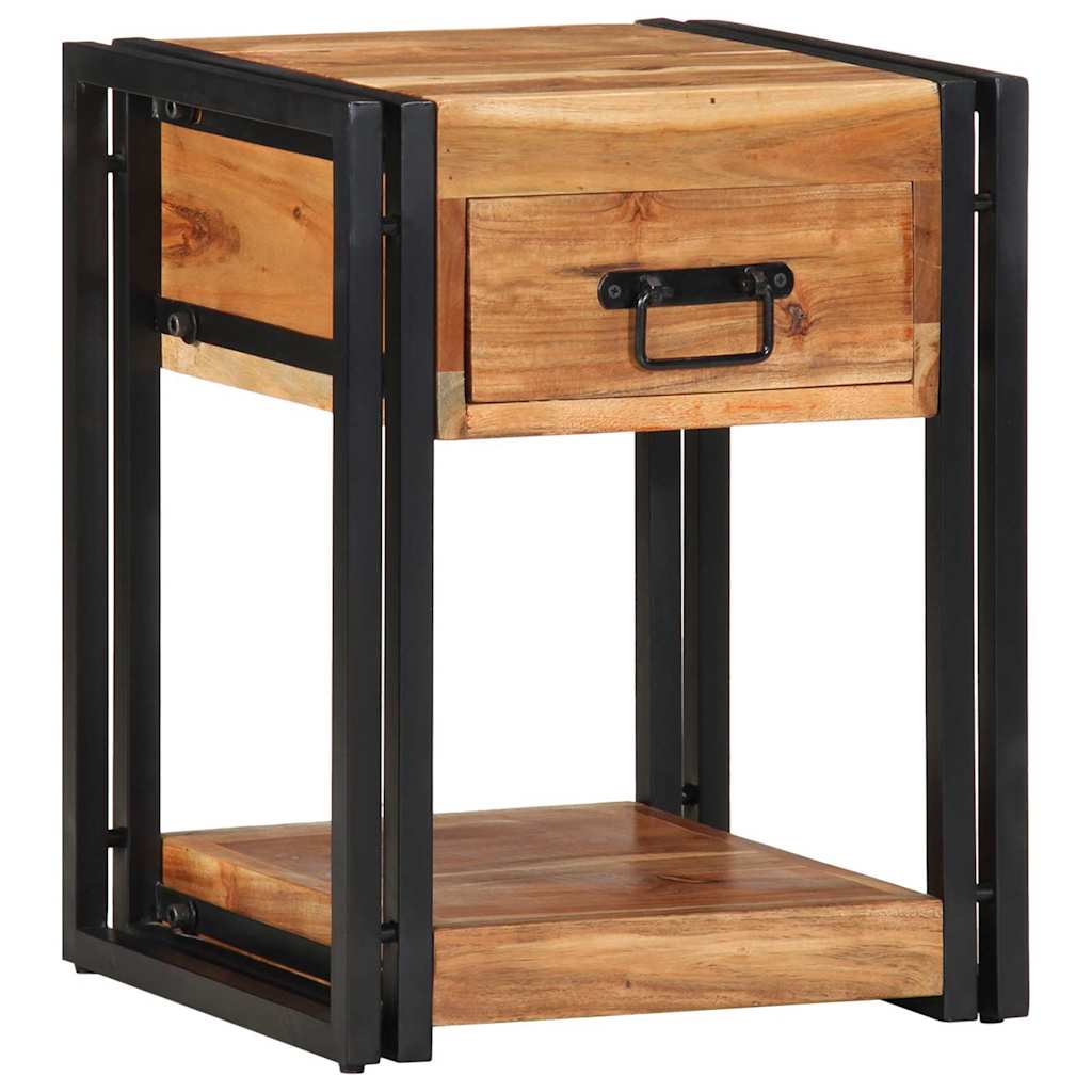 Armadio da Notte 2 pcs 40 x 35 x 50 cm legno massello di acacia