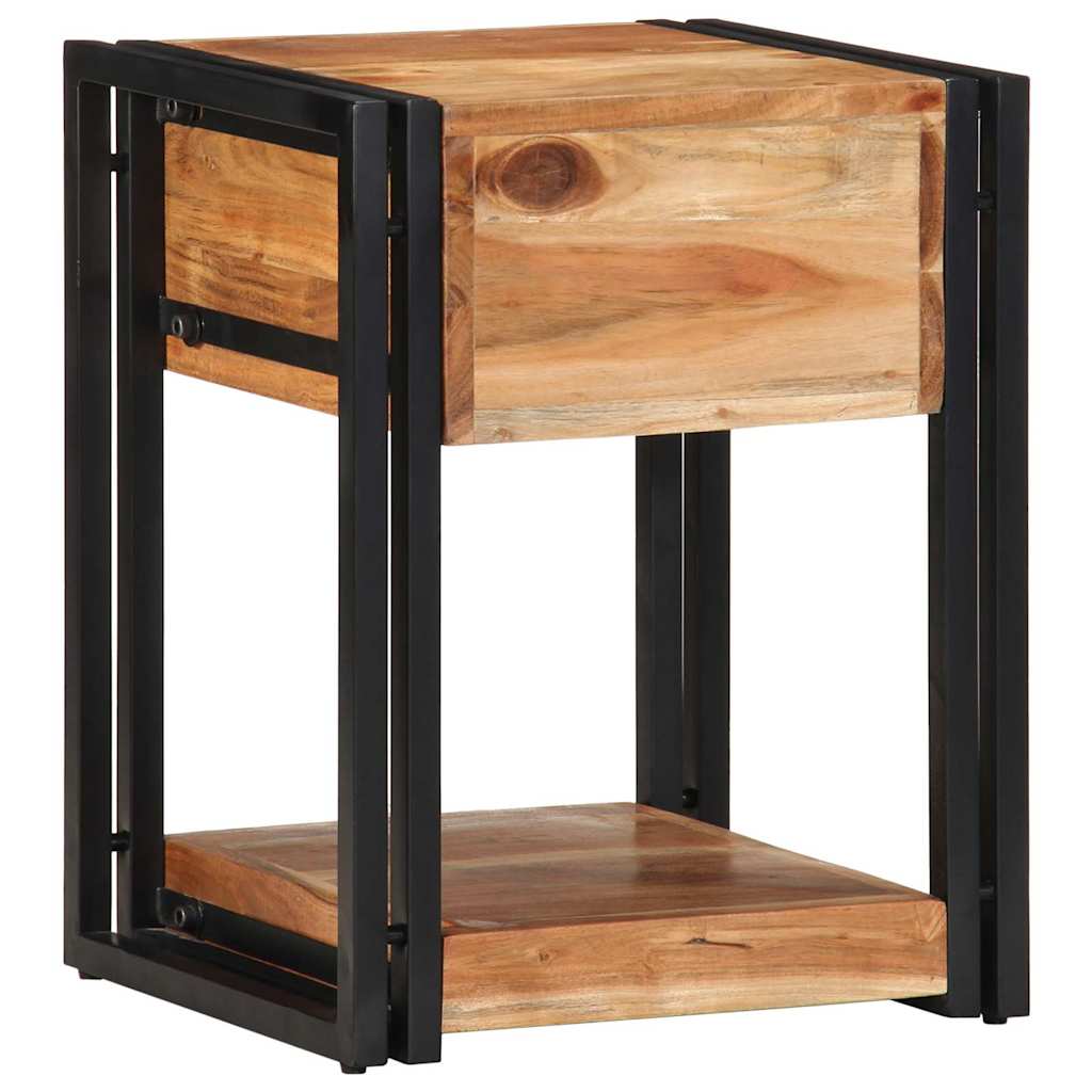 Armadio da Notte 2 pcs 40 x 35 x 50 cm legno massello di acacia
