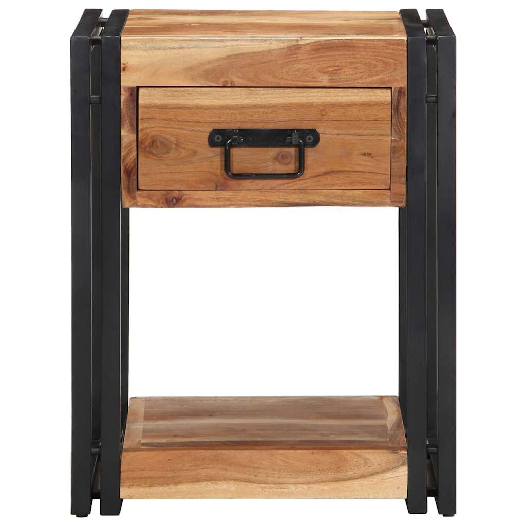 Armadio da Notte 2 pcs 40 x 35 x 50 cm legno massello di acacia