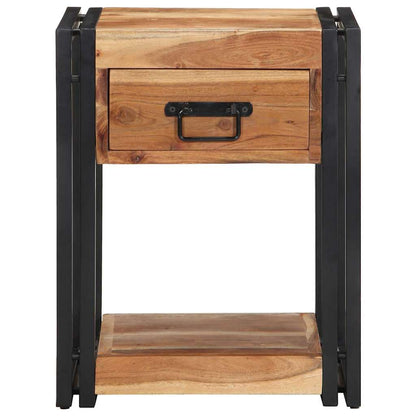 Armadio da Notte 2 pcs 40 x 35 x 50 cm legno massello di acacia
