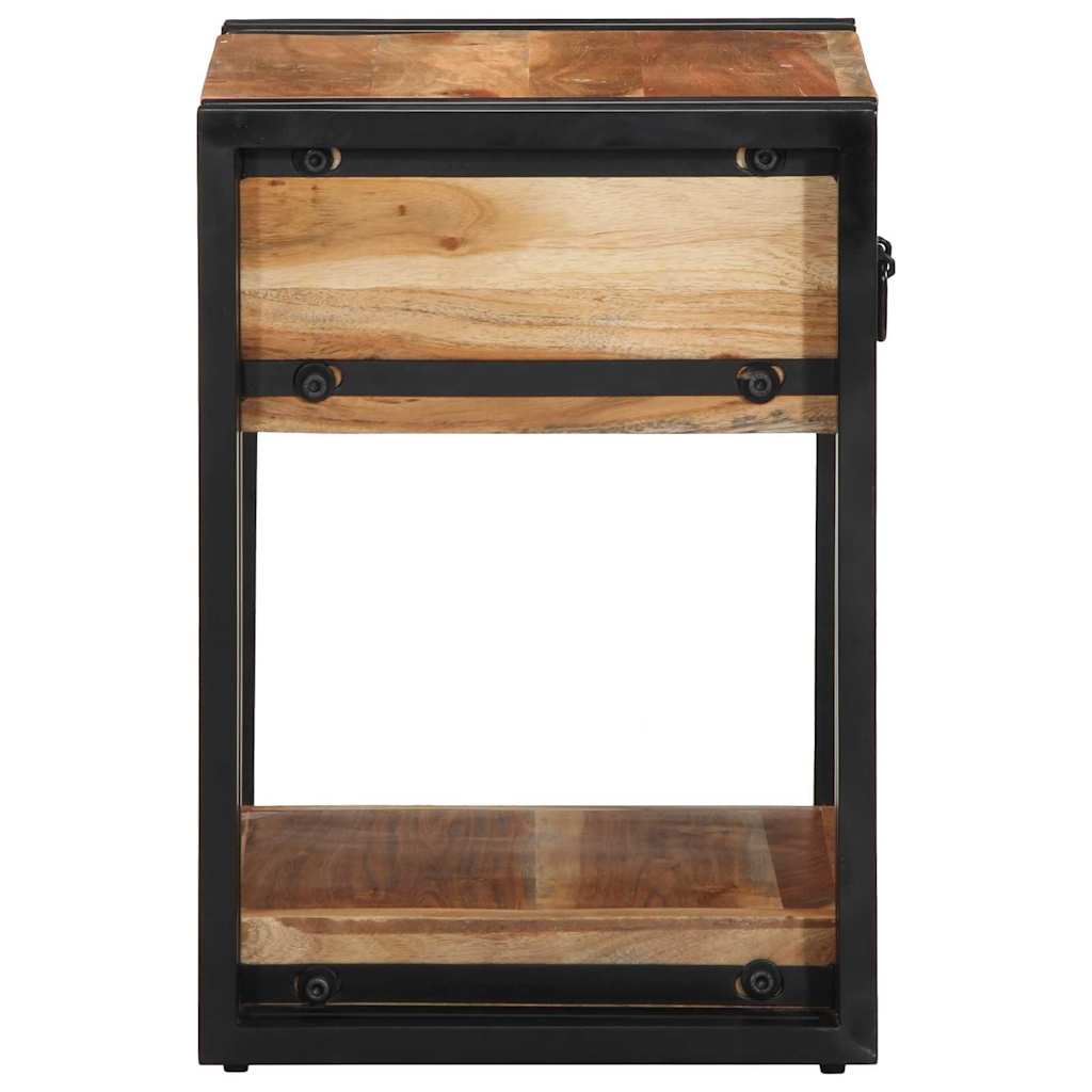 Armadio da Notte 2 pcs 40 x 35 x 50 cm legno massello di acacia