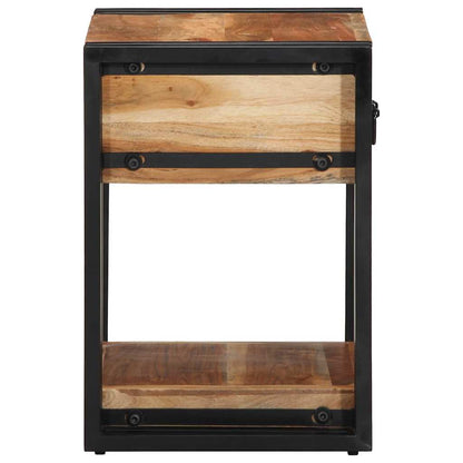 Armadio da Notte 2 pcs 40 x 35 x 50 cm legno massello di acacia