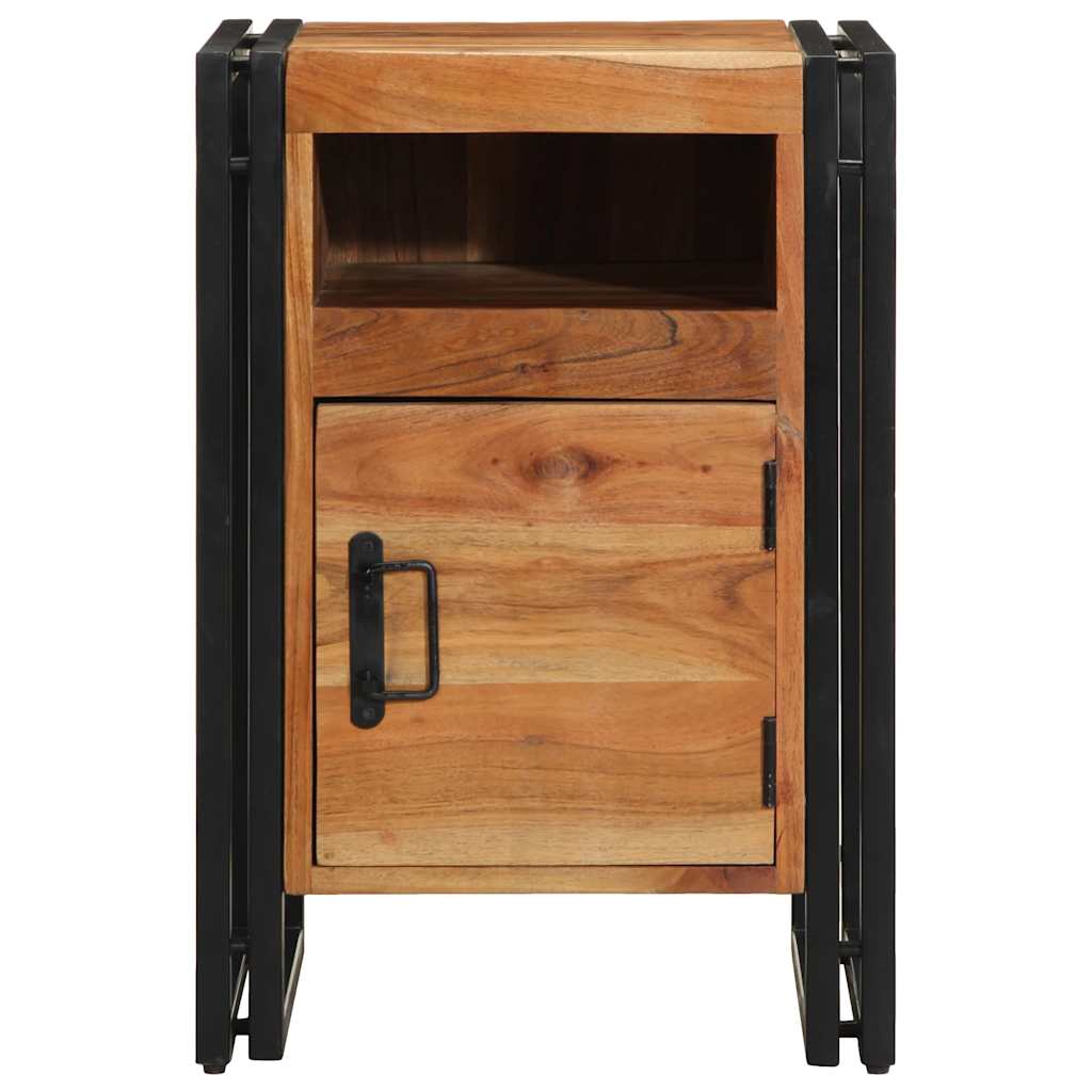 Comodino 40x40x59 cm in Legno Massello di Acacia | homemem39