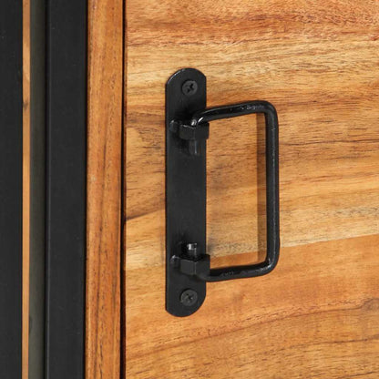 Comodino 40x40x59 cm in Legno Massello di Acacia | homemem39