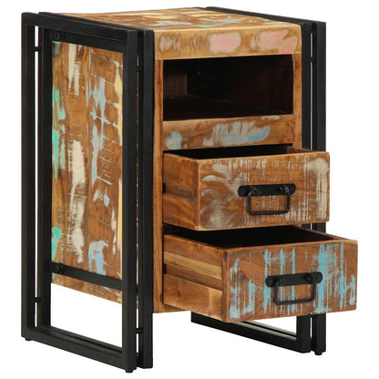 Comodino 40x40x59 cm in Legno Massello di Recupero - homemem39